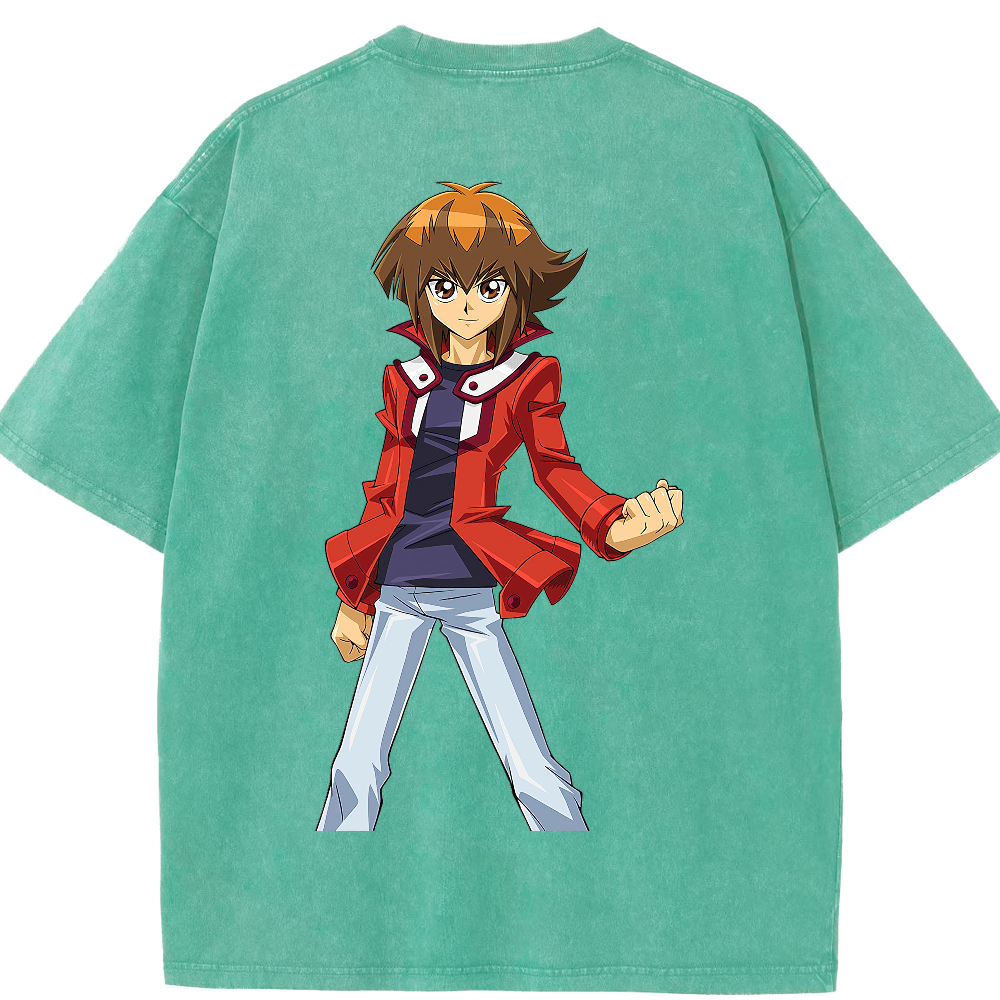 （画像用） 遊☆戯☆王 Yu-Gi-Oh! 綿100% ヴィンテージ風 半袖Tシャツ（背面プリント）